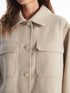 LC Waikiki Women's Wool Shirt Jacket